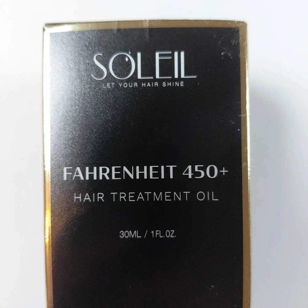 SOLEIL Fahrenheit 450+ Hair Treatment Oil Heat Protection 1 fl oz Ginger Scent